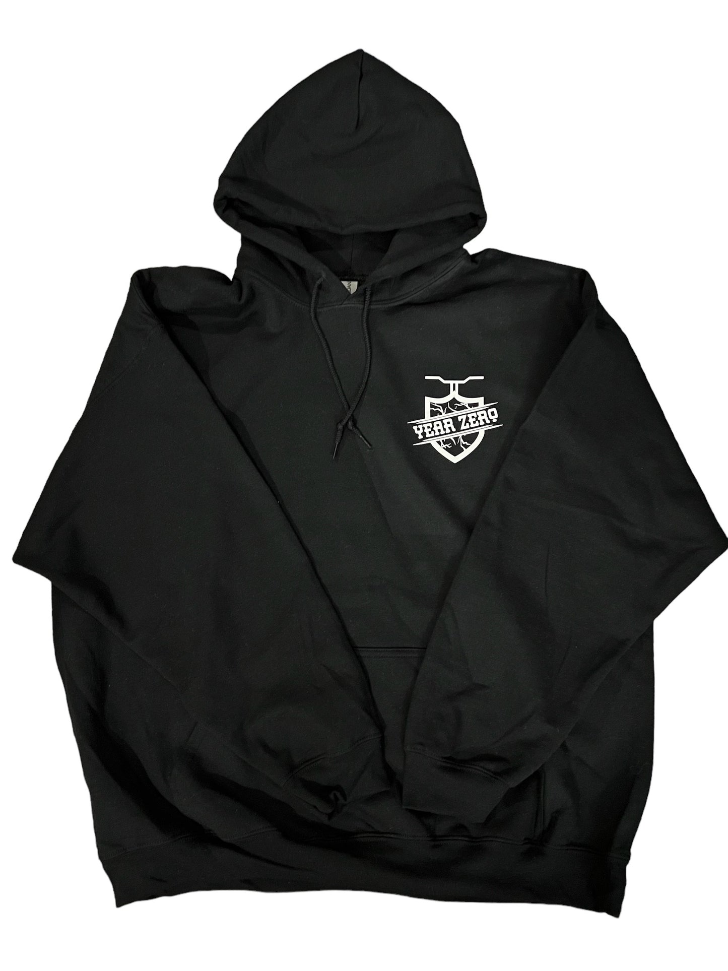 T-BARS AND SHIELD HOODIE (Black)